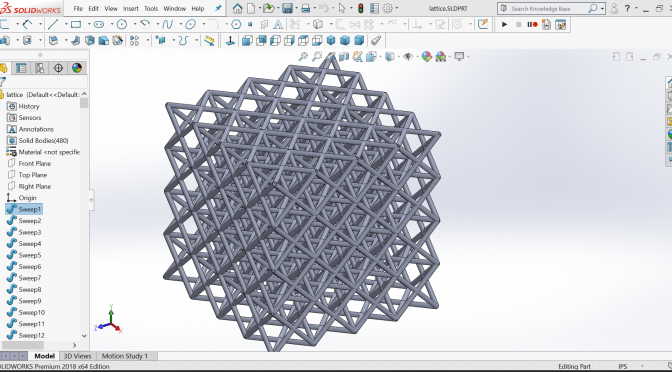 Importing Lattice Type Geometry into Solidworks